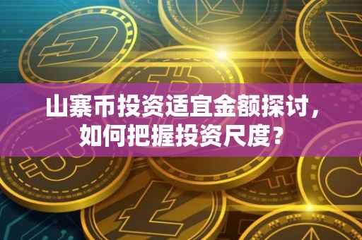 山寨币投资适宜金额探讨，如何把握投资尺度？