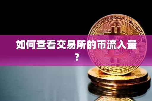 如何查看交易所的币流入量？