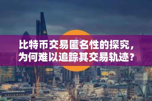 比特币交易匿名性的探究，为何难以追踪其交易轨迹？