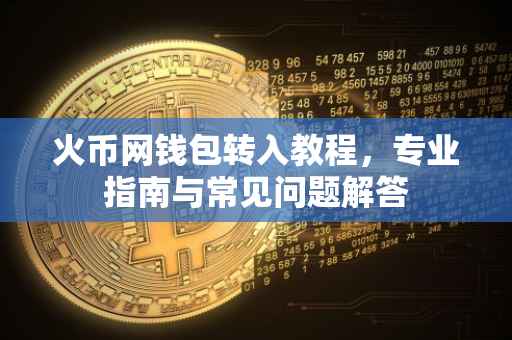火币网钱包转入教程，专业指南与常见问题解答
