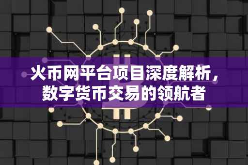 火币网平台项目深度解析，数字货币交易的领航者