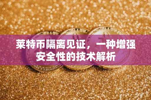 莱特币隔离见证，一种增强安全性的技术解析