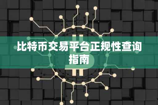 比特币交易平台正规性查询指南