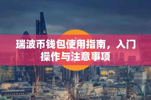 瑞波币钱包使用指南，入门操作与注意事项